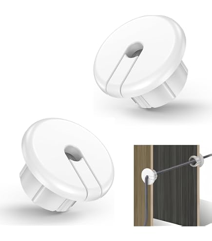Lot De 2 Passe-câbles Muraux Blancs Pour Starlink - Pour Trou De 2.54cm (1 Pouce) - ABS, Installation Facile