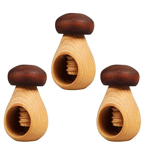 SIDCO ® Nußknacker Pilz Nußschrauber Steinpilz Knacker Schraubegewinde 3 Stück