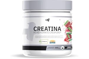 MASmusculo - Creatina Monohidrato Creapure® - en Polvo - Sin Azúcar - 300 g - Bote 3 Meses - Recuperador Muscular - Aumenta Masa Muscular - Sabor Chuches de Sandía