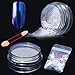 Elite99 Chameleon Colour-changing Mirror Chrome Powder Pigment Nail Glitter Effect Nail Art Shine Manicure Salon Tips 1g/Box (Bluish Violet) with Sponge Stick