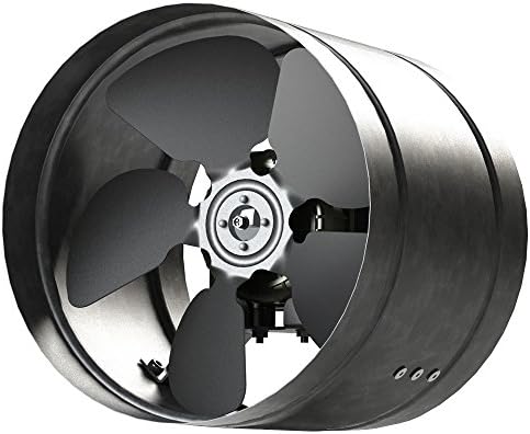 Airroxy Inline Duct Fan 160mm Zinc Plated Metal aRw Ducting Industrial Extractor Fan