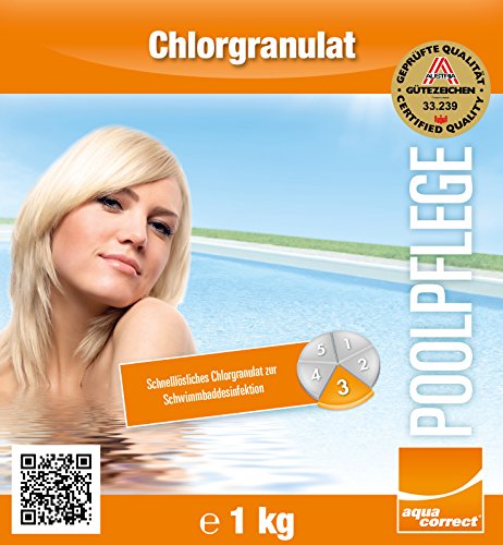 Steinbach Poolchemie, Chlorgranulat, weiß, 10x10x20 cm, 0751201 - 3