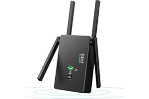 GUHUASHI WLAN Repeater AC1200 WLAN Verstärker 5GHz/867Mbit/s 2,4GHz/300Mbit/s, WiFi Repeater mit AP-Modus/Repeater/Router, 4 Antennen,WiFi Range Extender kompatibel zu Allen WLAN Geräten