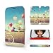 Produktbild MOBIWEAR | Slim FLIP Case | Kompatibel mit Huawei P Smart 2019, Made in EU handyhülle, Premium Schutzhülle, Transparent TPU Silicon, Book Style Hülle, Tasche - Radfahr und Bunte Luftballons