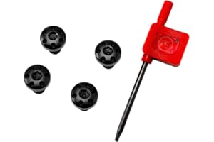 Aibote 1911 Griffe Schrauben EDC DIY Werkzeugset, T8 Torx Schlüssel, 4 Edelstahlschrauben, Schraubendreher, CNC bearbeitet (Schwarz)