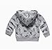 Oissie Baby Boys Active Hoodie Knit Sweatshirt Zip Cardigan 4T Dinosaur Print(Most Wished For)