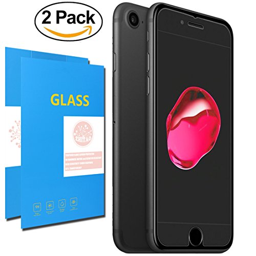 iPhone 8 / iPhone 7 Screen Protector [2 PACK] ZHITAO Tempered Glass Screen Protector 9H Hardness 3D