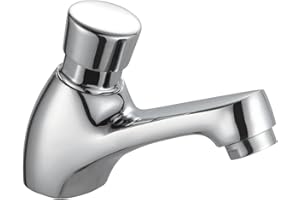 EDOUARD ROUSSEAU Rousseau 4055585 - Rubinetto temporizzato, con miscelatore, per lavandino, colore: Cromato