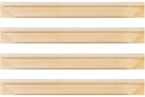 YCDC Solid Canvas Stretcher Frames, Premium Pine Wood Strips Bar Set, for Oil Paintings Poster Prints, DIY Arts Accessory Materials Supply, 18"x20"/45x50cm