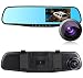 Produktbild OUMAX HD- Autokamera Dash cam, 4.3 " Bildschirm Full HD 1080P, Dual Lens 140° Weitwinkel Armaturenbrett Kamera, Auto DVR Fahrzeug Dashcam mit G-Sensor, Parkplatz-Modus,WDR, Loop Recording, 16GB Class 10 Speicherkarte – Schwarz