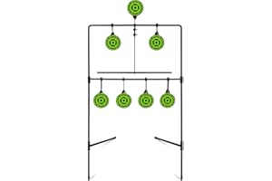 BOOSTEADY Bersagli per Carabina ad Aria Compressa, Metalli Pesanti Accessori per Tiro e Addestramento alla Caccia Bersagli Rotanti Bersagli Mobili per Calibro .177 .20