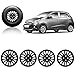 Auto Pearl-Premium Quality Car Full Black Wheel Cover Caps Black 14 inches Press Type Fitting For - Hyundai I10 Grand RS.1649.00