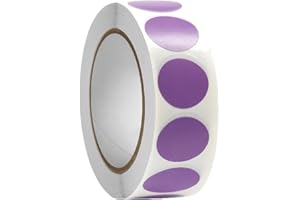 CICIING Lot de 1000 autocollants ronds de 13 mm - Étiquettes adhésives rondes - Points adhésifs sur rouleau - Pour calendriers, carnets de notes, planificateurs (violet)