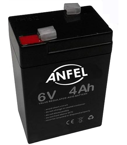 Akku-net UP5-6 Batteria Al Piombo-Gel 6V 5Ah – Ricaricabile, Dimensioni 70x47x107mm, Peso 820g, 100% Compatibile - 3