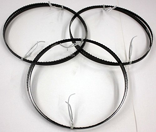 3 x Premium Sägeband Bandsägeband Bandsägeblatt Sägebänder 1712 mm x 6 mm x 0,36 mm x 6 Zähne pro Zoll , für Holz , Hartholz , Brennholz , Sperrholz , Quer- und Schweifschnitte, für : Metabo BAS 260 Swift / Elektra Beckum BAS 250 G u.v.m - 2