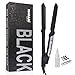 MADAMI Steam Hair Straightener for Argan Oil Infusion Treatment 2-in-1 Straighten and Curling, Professional Ceramic Tourmaline Spray Flat Iron with Locking Switch, 1 1/4 inch Vapor Conditioning Plates, Matte Black
