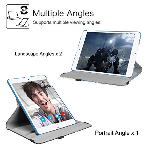 Fintie iPad 9.7 Zoll 2017 / iPad Air Hülle – 360 Grad Rotierend Stand Smart Cover Case Schutzhülle Tasche mit Auto Schlaf / Wach Funktion für Apple iPad 2017 Neue Modell / iPad Air 2013 Modell (Nicht geeignet für iPad Air 2), Sternennacht - 6