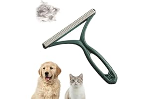 JUNE TECH Pet Hair Remover for Carpet Reusable Pet Hair Remover Brush Portable Brush for Sofa Car Furniture Stairs Pet Bed Portable Carpet Brush, Easy to Clean Cat Dog Hair Fur (Green)