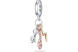 LONGLUCK Charms Charms 925 Sterling Silver Charms z europejską bransoletką i naszyjnikiem kompatybilny z Pandorą