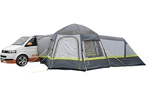OLPRO Hive Breeze Inflatable Campervan Awning, 3.3m x 3.3m with a 2m x 2m 2 berth attached sleeping pod, sewn in groundsheet, driveaway awning, camping, freestanding, vehicles 190cm-250cm
