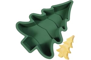 Operitacx Christmas Tree Silicone Baking Mould Pan Kitchen Bakeware Tools for Chocolate Cake, Ice, Baking Cake, Pudding, Muffins
