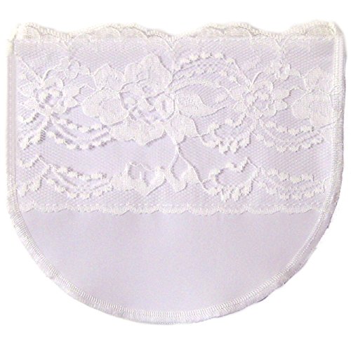 Chemisettes by Anne Women's Cami Insert White Soft Poly w/Wide Lace Overlay Sz C