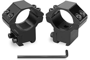 YONCONO Par monturas Altas para Visor telescopico de 1" (25,4mm) de diametro y 11mm de Anchura de Carril