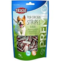 Trixie Premio Stripes, Hühnchen und Seelachs, 1er Pack, (1 x 75 g)