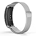 Price comparison product image MoKo Watch Band for Samsung Gear Fit2 / Gear Fit2 Pro, Milanese Loop Stainless Steel Mesh Bracelet Smart Watch Strap + Connector for Samsung Gear Fit 2 SM-R360 / Fit 2 Pro Smart Watch, SILVER
