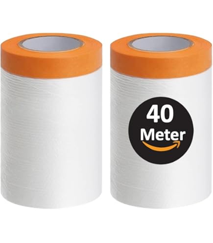 WOPPLXY 3 Rollen Afdekfolie Met Plakband, 270 Cm X 20 M - View #8