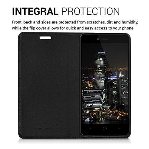 kwmobile Funda para bq Aquaris U Plus - Carcasa para m vil de Cuero sint tico - Case Plegable en Negro reviews kwmobile Funda para bq Aquaris U Plus - Carcasa para m vil de Cuero sint tico - Case Plegable en Negro