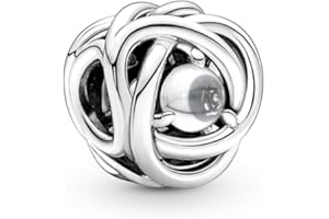 PANDORA Moments - Charm Cerchio Eterno, in argento sterling, con pietre di zirconia cubica