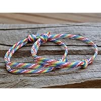 2x Surferarmband - Partnerarmbänder - neon bunt Regenbogen - rainbow - Armband - Skaterarmband - Surfer - Freundschaftsarmband - Set - Liebe Sommer Sonne Strand Meer