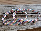  2x Surferarmband - Partnerarmbänder - neon bunt Regenbogen - rainbow - Armband - Skaterarmband - Surfer - Freundschaftsarmband - Set - Liebe Sommer Sonne Strand Meer