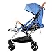 Produktbild Kinderfahrräder Kinderwagen Dreiradfahrrad Für Kinder 0-3 Jahre Liegender Klappkinderwagen Sonnenwagen Hoch-Landschaftsparkwagen (Color : Blue-A, Size : 65 * 52 * 102cm)
