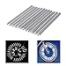 Produktbild SATISFIED 48 Stück Reflektor Clips, Fahrrad Felgen Speichen Tube mit Reflexmaterial (Silver/48st.)
