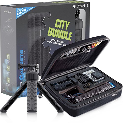 SP Gadgets City + Cabrio Stativ für GoPro-Kamera, inkl. Koffer, Größe S, Schwarz