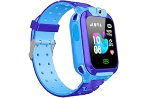 GOKALE Kids Smart Watch for Boys Girls Touch Screen Smartwatch LBS Tracker for Kids Camera Games Phone SOS Alarm Clock Video Music Calculator toys for 3-16 Years Old Children Christmas Birthday Gifts Blue