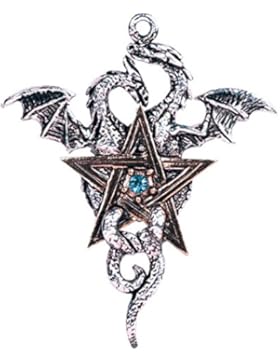 Halskette Drachenstern Gothic Anhänger Amulett Forbidden Schmuck - Ausgeglichenheit und Stabilität