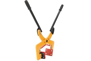 ECUTEE Alicates para bordillos de piedra, elevación de 260 kg, 8-30 cm, acero de aleación de bajo carbono, amarillo, herramienta para piedra y hormigón
