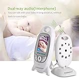 Babyphone mit Kamera Baby Überwachung Digital dual Audio Funktion wireless Baby Monitor (Temperatursensor, Schlaflieder, Nachtsicht, Gegensprechfunktion), 2.0 Zoll LCD - 3