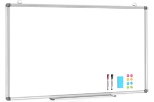 DOLLAR BOSS Lavagna magnetica grande, 100X180CM Lavagna magnetica di grandi dimensioni con pennarelli per lavagna bianca e gomma per lavagna bianca, per la scuola, la casa e l'ufficio
