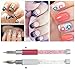 BQAN Nail Art Drawing Pen Nail Art Brush Nail Dotting Nib Pink Rhinestone Nail Decoration Pointing Painting Pen Nail Art Tool Set
