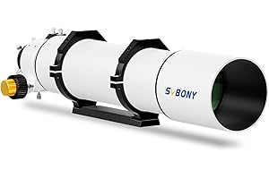 ‎SVBONY Svbony SV48P 102F6.5 Teleskop Refraktorowy, Teleskop z Zieloną Powłoką FMC, Teleskop ze Szkła Achromatycznego OTA, 2,5" Teleskop RAP o Podwójnej Prędkości do Obserwacja Wizualna