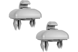 ZFRITP 2 Stück Sonnenblende Clip, Auto Halterung Sonnenblende,Auto Sonnenblende Haken,Auto Sonnenblende Clip Haken,Passend Für Au-Di A1 A3 A4 A5 Q3 Q5 (8e0 857 562) A7 B6 B7 B8 S4 S5(Grau)