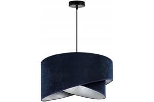 LIGHT HOME LH Light-Home Abat Jour Suspension Luminaire Lustre Industriel Milan - Moderne Abat Jour Plafond pour Chambre Salon et Cuisine - en Metal - Marine