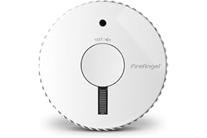 FireAngel Optical Smoke Alarm with Escape Light - FA6611-R 10-Year Smoke Alarms for Home with 3-Year Replaceable Batteries - Early Smoke Detector Fire Alarm - ST-623E Replacement - White