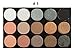 LyDia® 15 COLOURS EYESHADOW PALETTE Matte n Shimmer Smokey Eye Effect Neutral Nude/White Highlight/Brown/Black/Orange/Silver Grey/Chocolate/Golden #1 (15 colours eyeshadow #1)