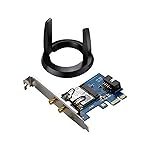 Asus PCE-AC55BT B1 PCIe-Karte (Bluetooth 4.2 + Wi-Fi 5 AC1200 Dual-Band, 2x externe Antennen mit Standfu&szlig;, DFS)