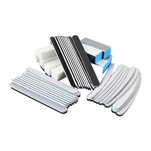 Contever® 1 Set of 40 pcs Professional Nail Art Sanding Files Buffer Block Manicure Pedicure Tools UV Gel Set
